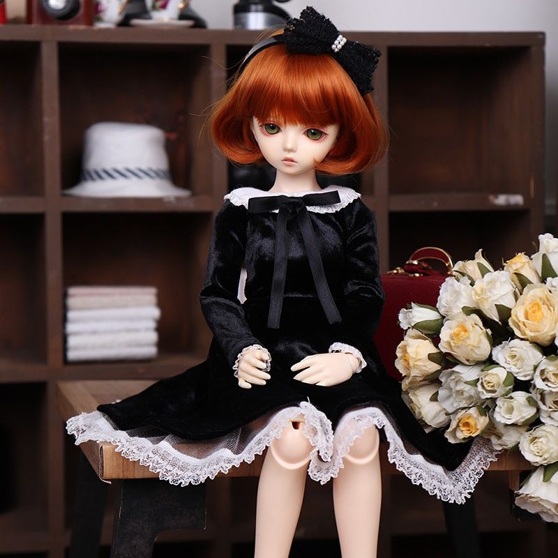 You&I Dress_Black[MSD](fits MSD, SDM, MDD) ｜DOLK（ドルク）