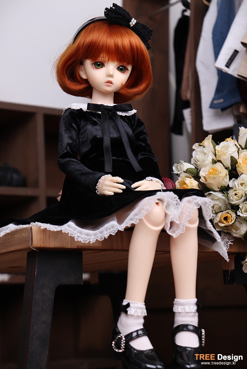 You&I Dress_Black[MSD](fits MSD, SDM, MDD) ｜DOLK（ドルク）