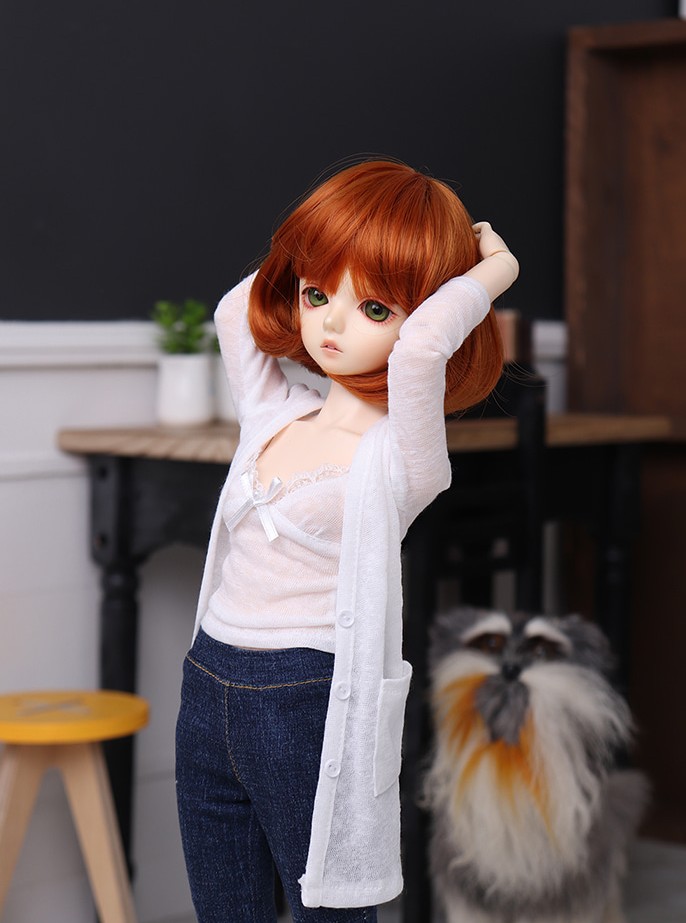 COSMOS Cardigan_White[MSD](fits MSD, SDM, MDD) ｜DOLK（ドルク）