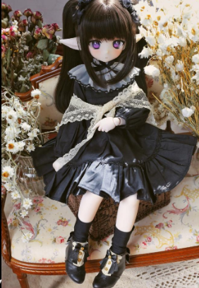 40cm/MDD】ロリータブーツ（ブラック）【ショートブーツ】｜DOLK