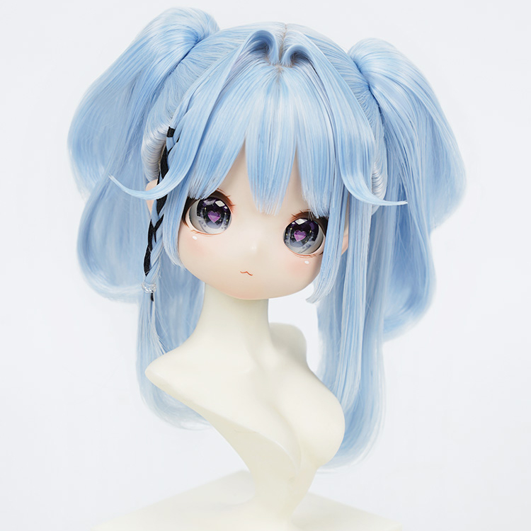 インテークツインテールヘア：ライトブルー（8-9inch）｜DOLK（ドルク）