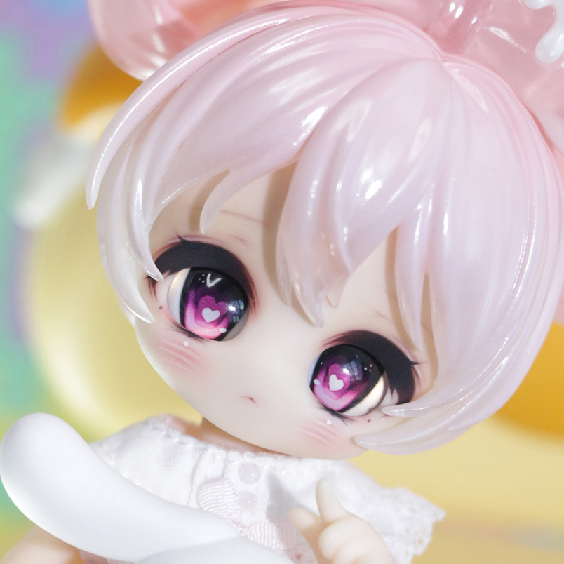 ハートアニメアクリルアイ：ピンク05（10mm）｜DOLK（ドルク）