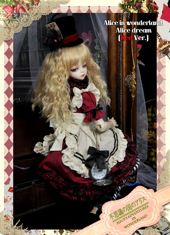 人気SALE最新作幼SD・Alice in Wonderland[Red Heart][Black Spade]Doll Hearts/Doll Heart/トランプの兵隊/着用有/一部小難有り 服、靴