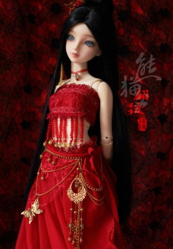 Han-fu(踊り子set) Red 40cm(MSD,MDD)（MSD）｜DOLK（ドルク）