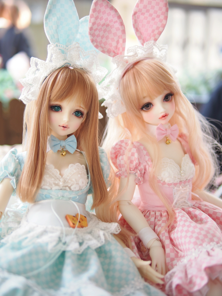 白ウサギのティーパーティドレス(Pink) 60cm(Girl)｜DOLK（ドルク）