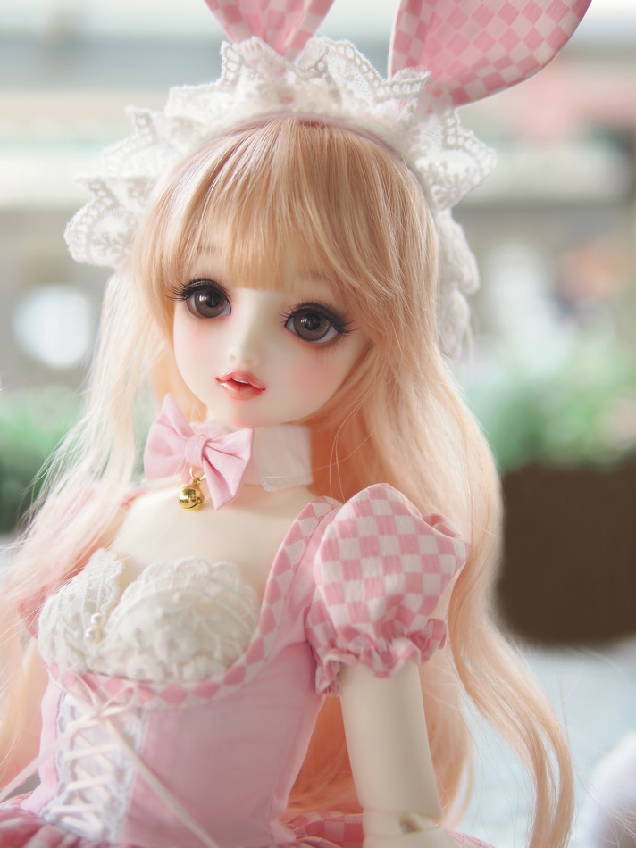 白ウサギのティーパーティドレス(Pink) 60cm(Girl)（SD13 Girl）｜DOLK