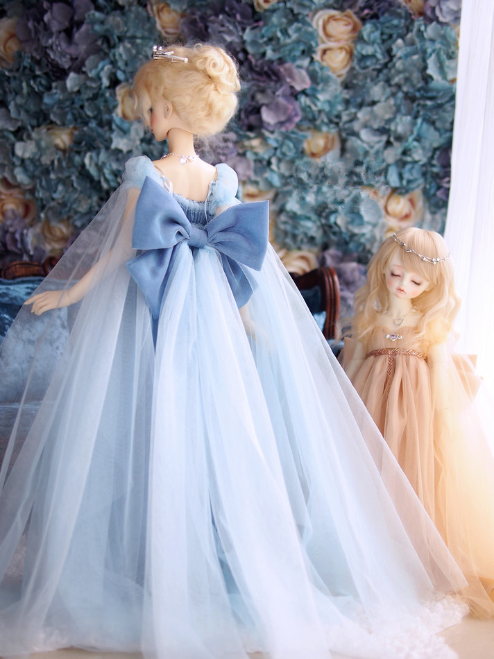 仲夏夜想ハイウエストドレス(王冠付/Blue) 60cm(Girl)（SD13 Girl