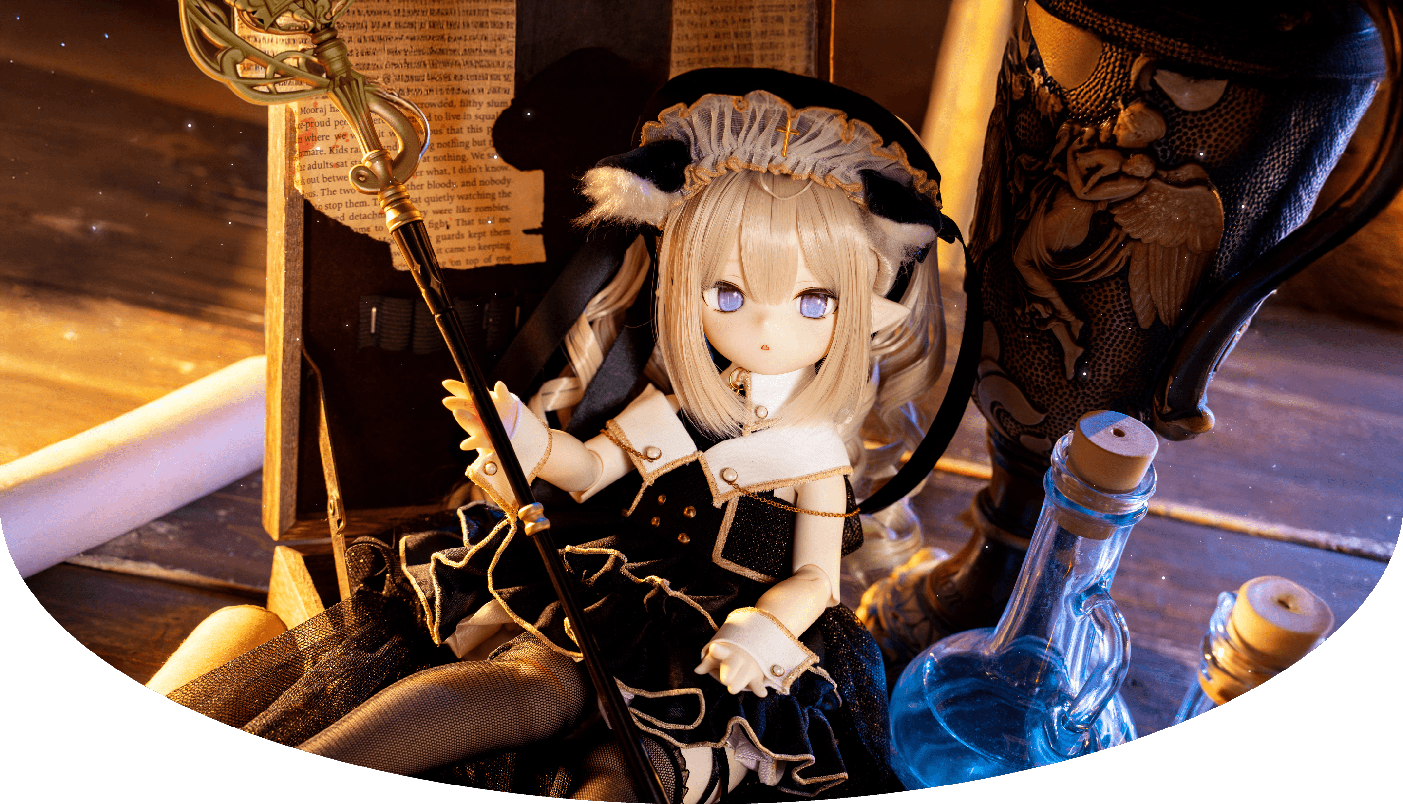 月の光に導かれた、双子の猫魔導士。