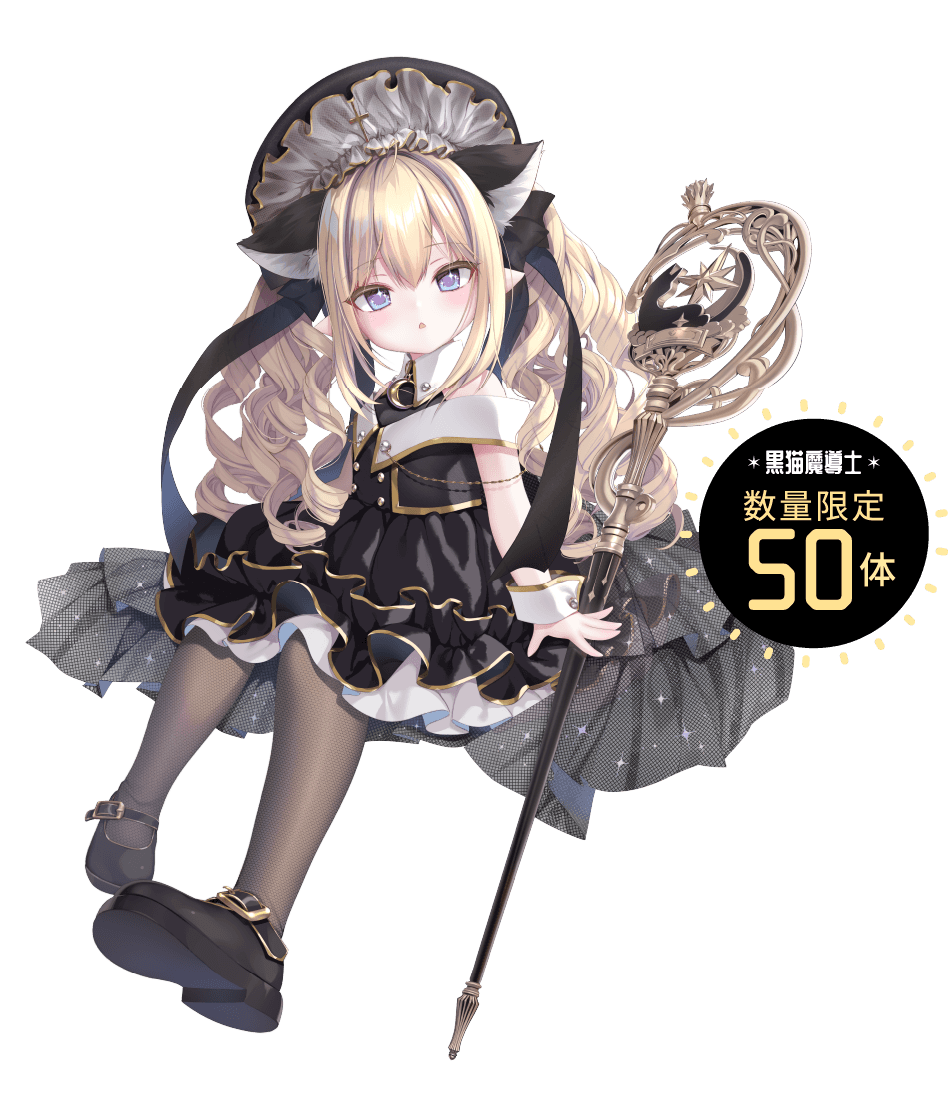 黒猫魔導士数量限定50体