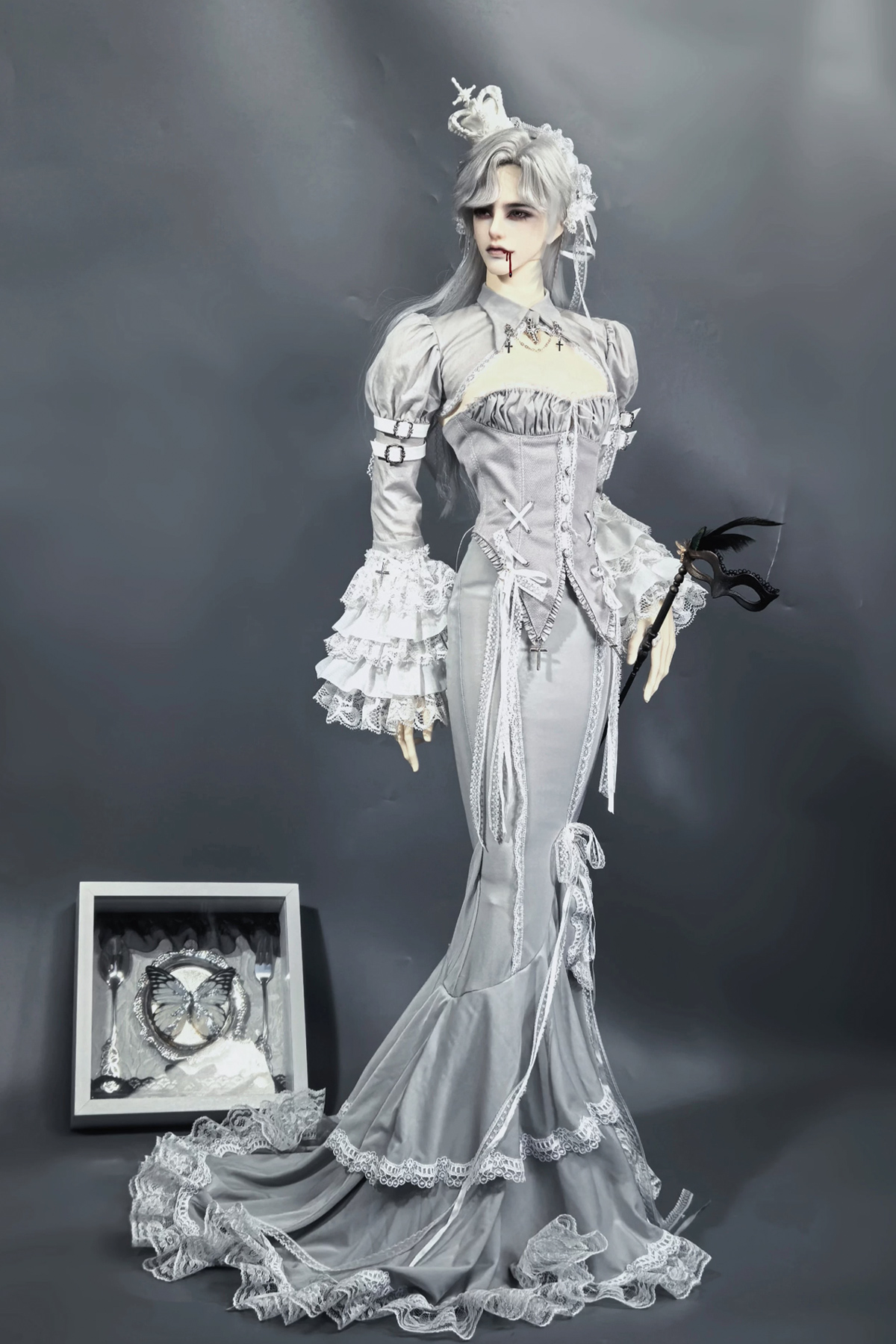 【オーダー受付一時終了】ふわふわチュールと四葉のレースのオブジェ♡コルクびん付き La Luna Doll｜新作リリースのお知らせ 特設 - DOLK（ドルク）