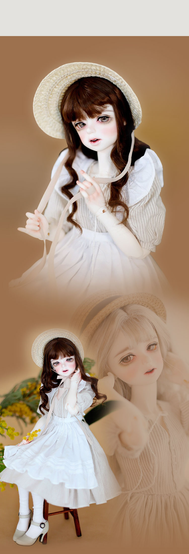 Foveo ドール Hico ヘッド Salmon white メイクあり FOVEO｜期間限定スキンドール、ヘッド特設 - DOLK（ドルク）