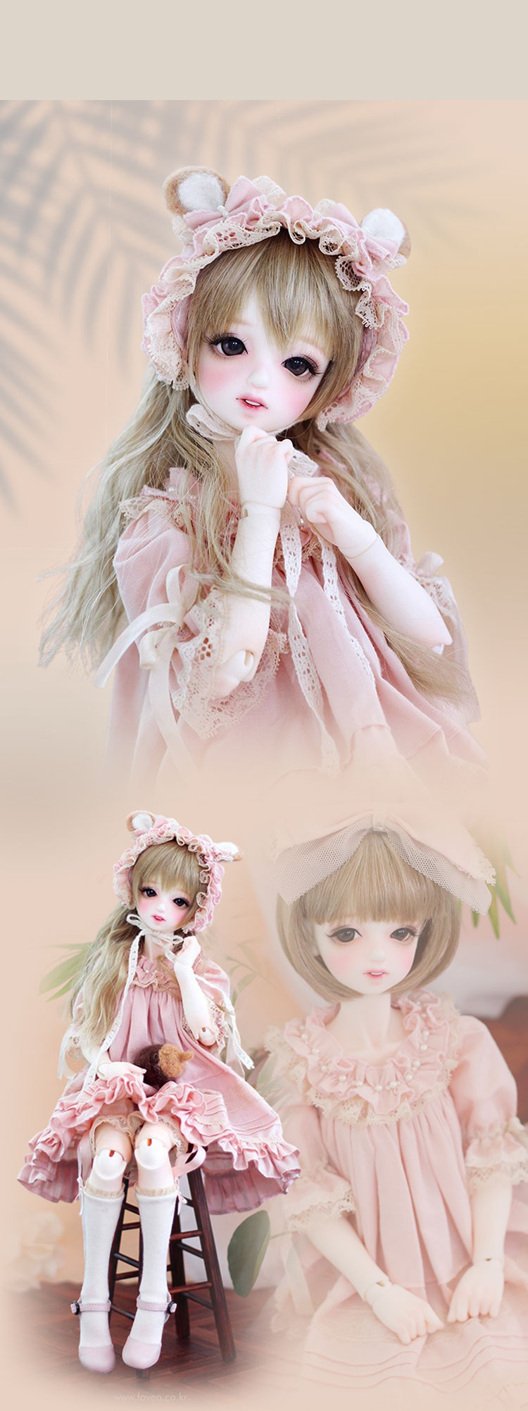 Foveo ドール Hico ヘッド Salmon white メイクあり Foveo ドール Hico ヘッド Salmon white メイクあり