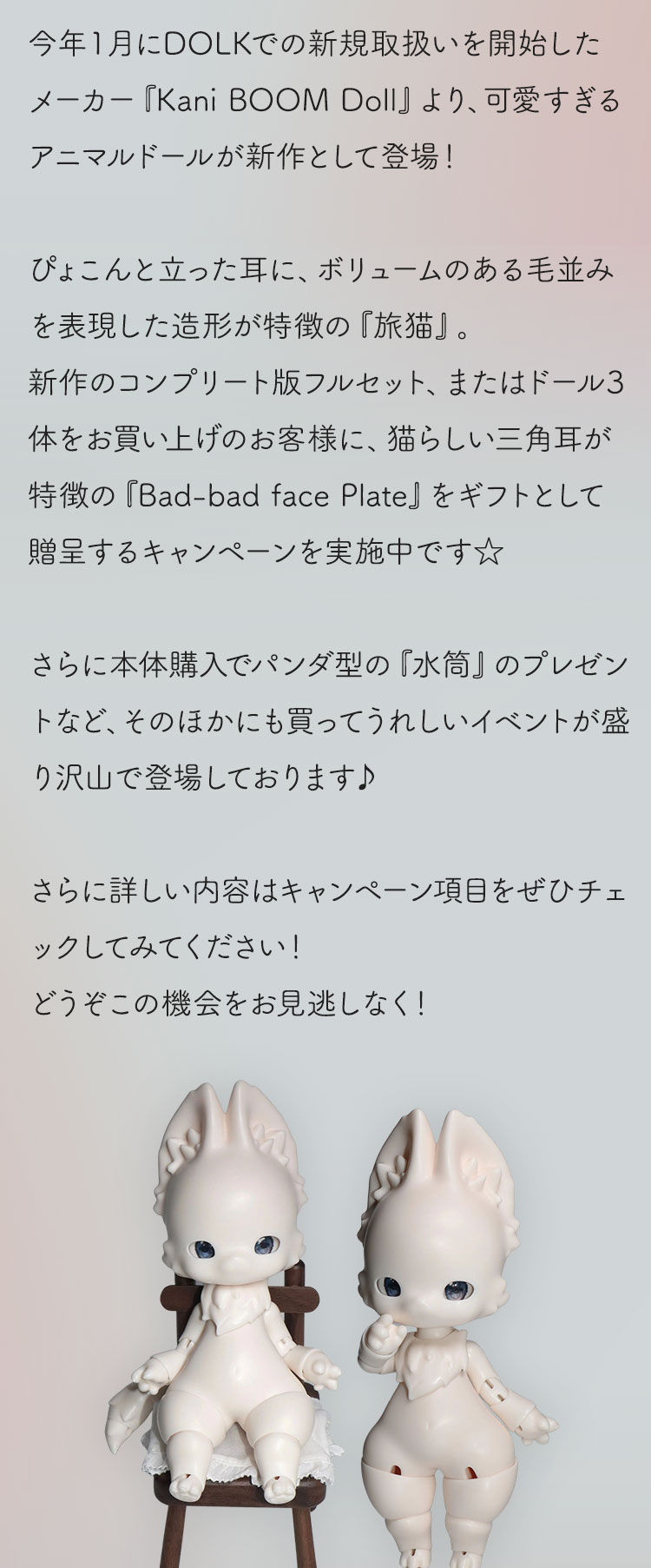 Kani BOOM Doll｜期間限定キャンペーン 特設 - DOLK（ドルク）